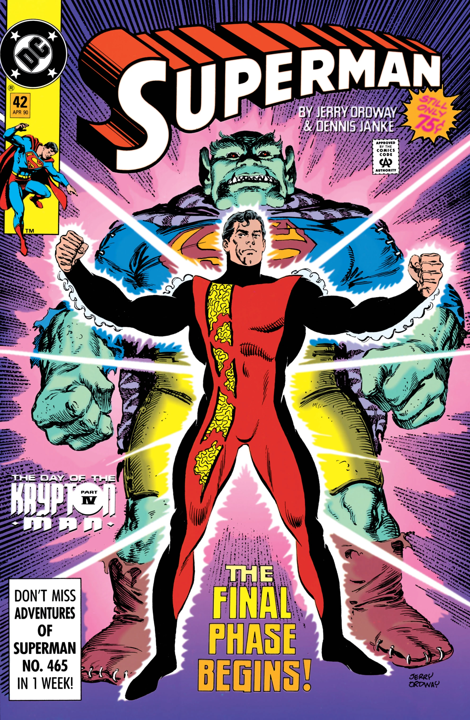 Superman #42 (DC, 1990 — Cover A) cover